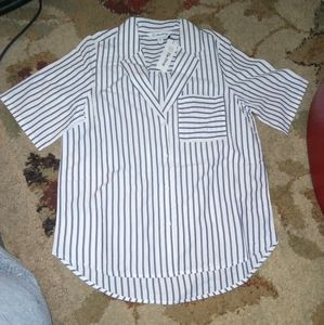 The Drop Women's Kavya Poplin Short Sleeve Tee Lg